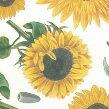 Yellow Tuscan Sunflowers Floral Print Italian Paper ~ Tassotti
